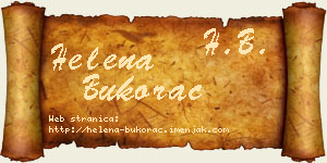 Helena Bukorac vizit kartica
